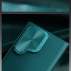 Anti-Drop Leather S24 Ultra Case With Stand - Odin case