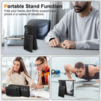 FoldLux Wallet – Leather Folio Case with Built-in Screen Protector for Z Fold Series