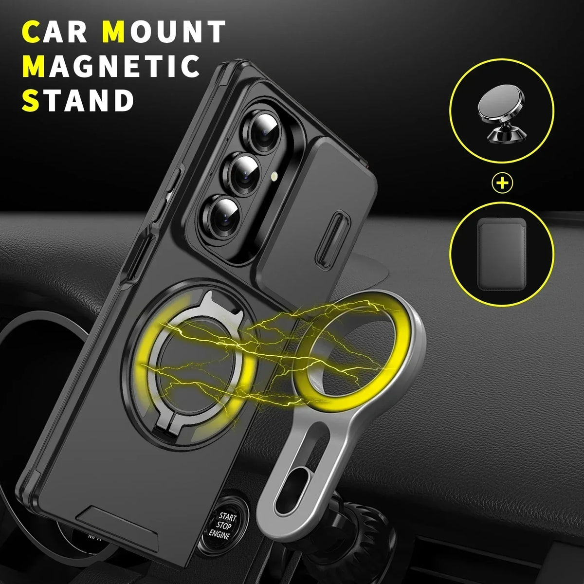 MagShield Fold – Magnetic Kickstand Case with Camera Cover for Z Fold