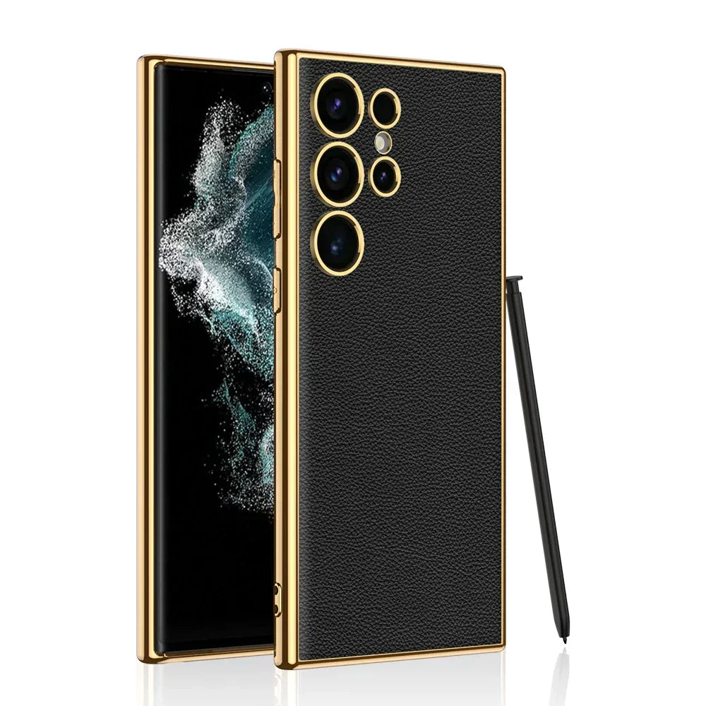 S24 Case Luxury Leather Shockproof - Odin case