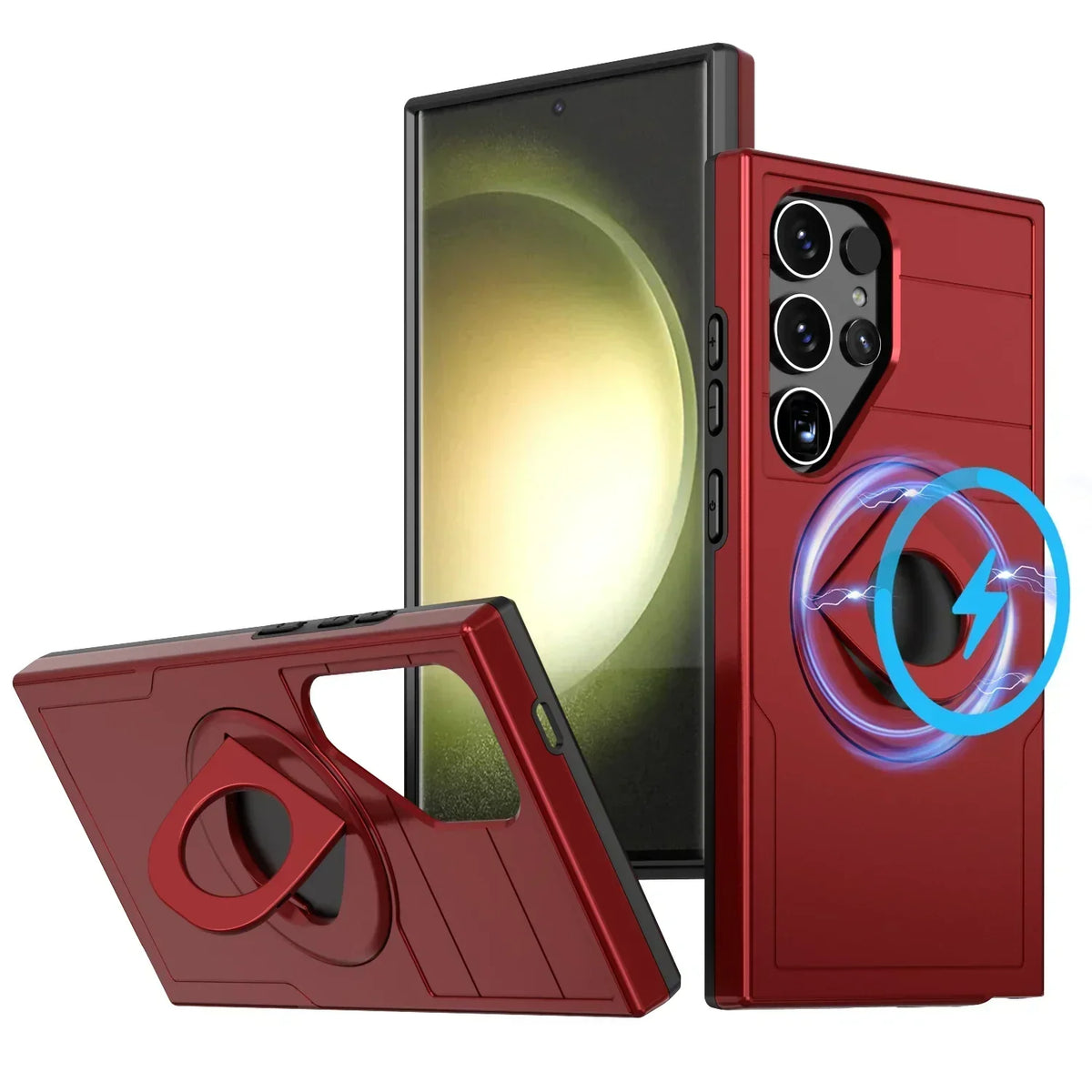 Shockproof Magnetic S24 Ultra Case with Kickstand - Odin case