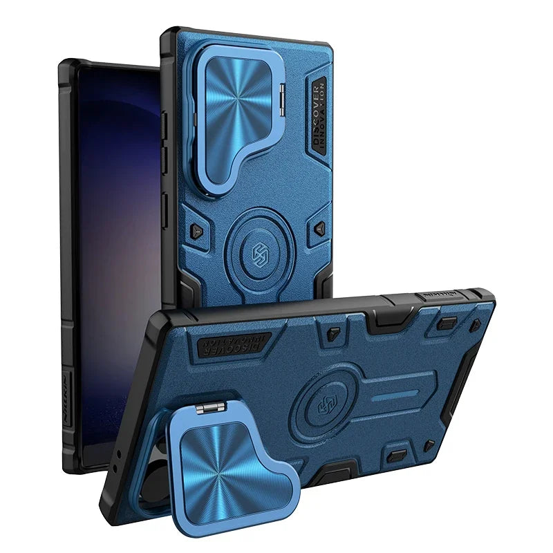 S24 Ultra Case Armor Case with Flip Lens Bracket - Odin case