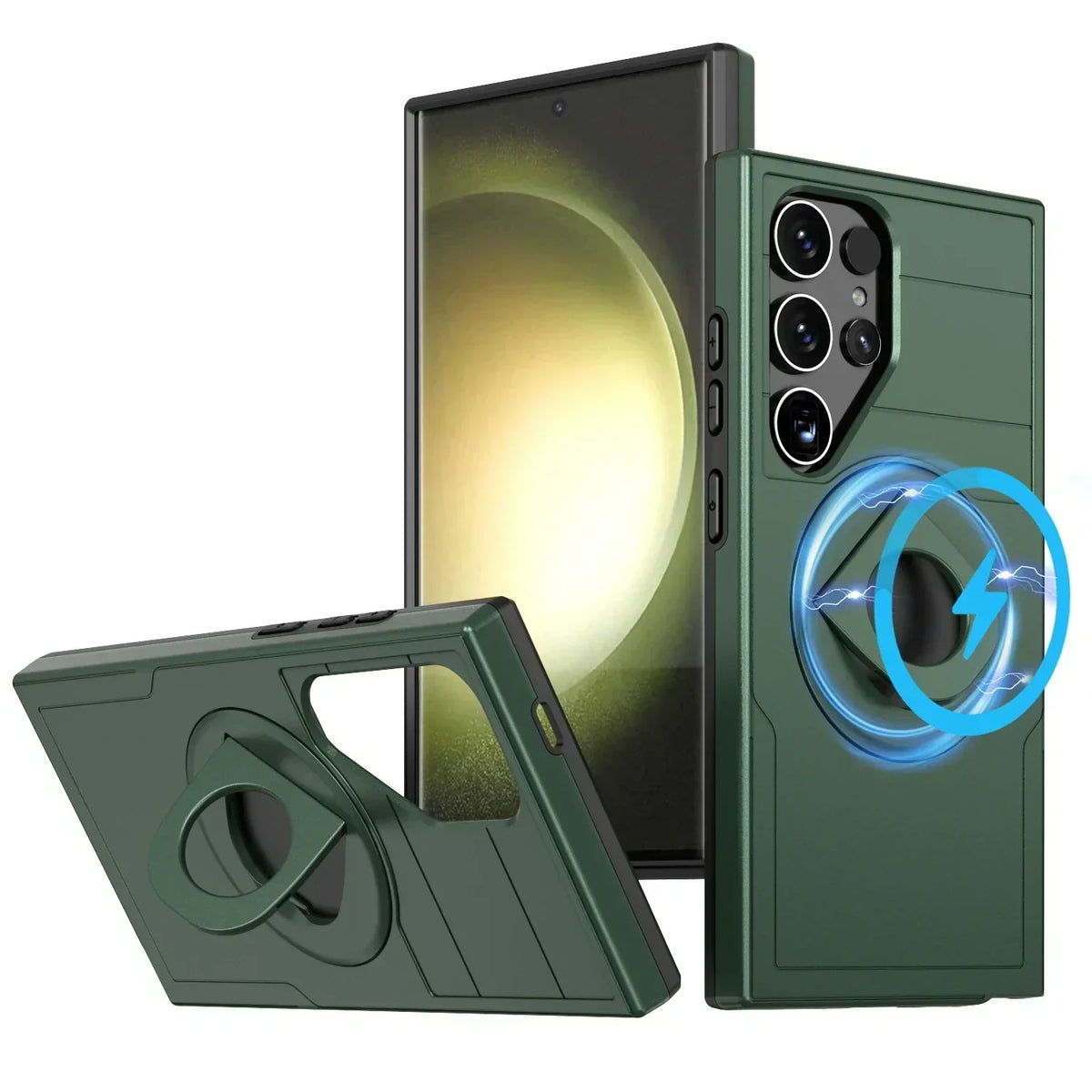Shockproof Magnetic S24 Ultra Case with Kickstand - Odin case