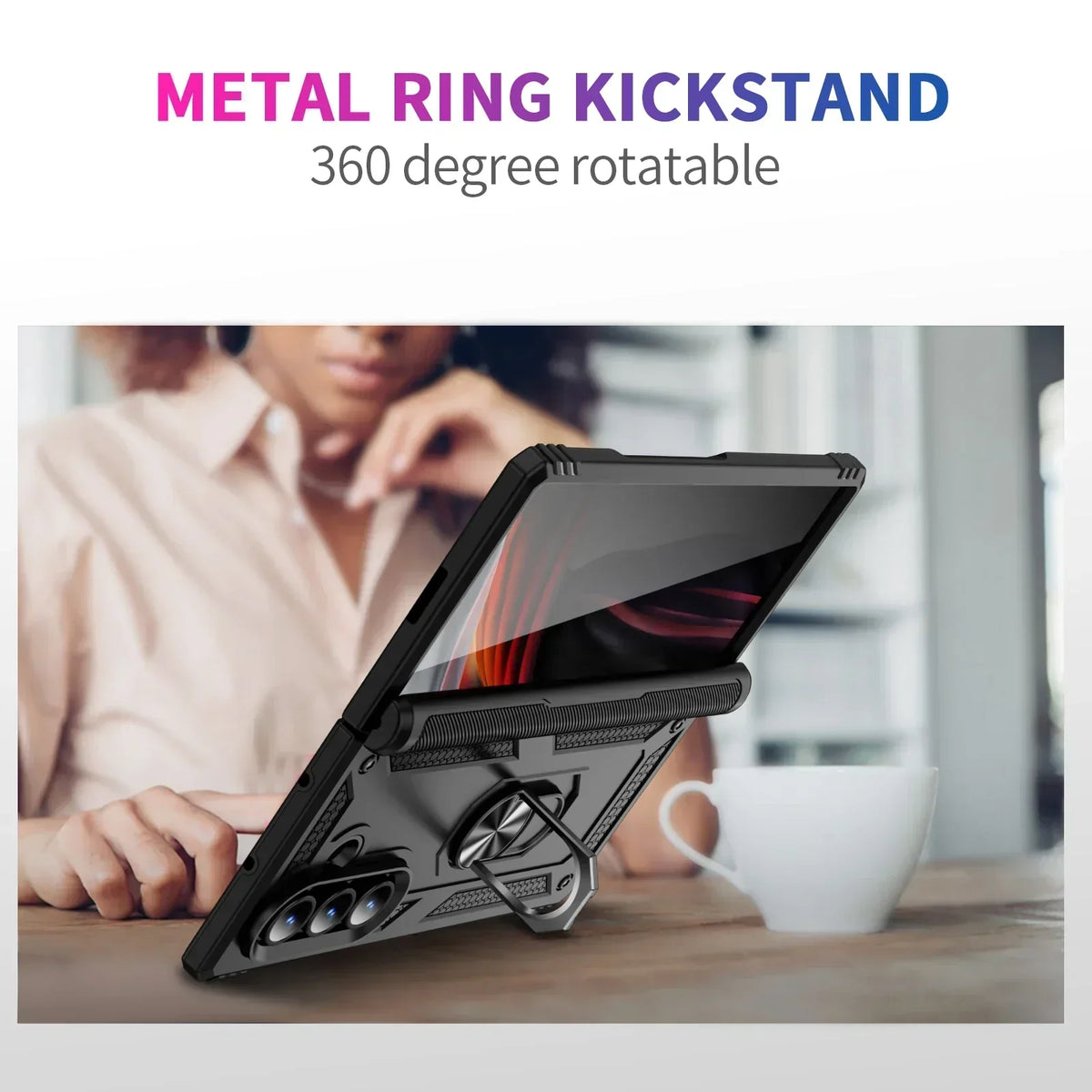 FortiFold Armor – Rugged Kickstand Case for Galaxy Z Fold Series