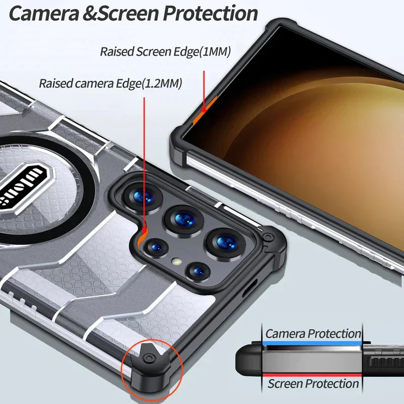 S24 Ultra Shockproof Magnetic Case - Odin case