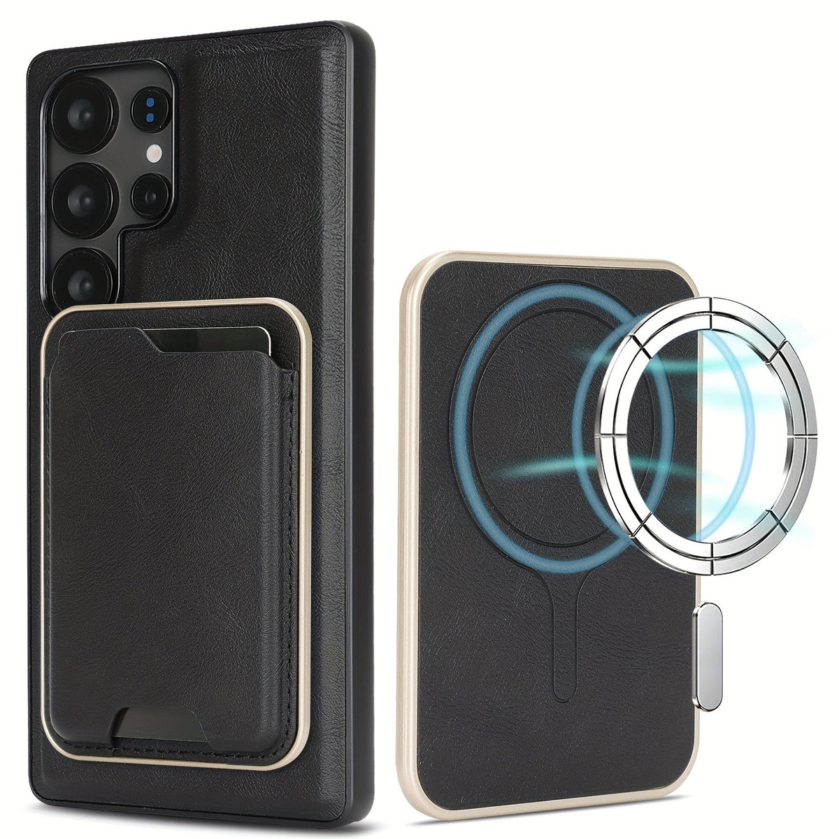 ExecLayer Pro – 2-in-1 Business Leather Wallet Case for Galaxy S Ultra & Plus Series
