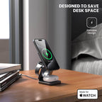 Portable 3-in-1 Wireless Charger